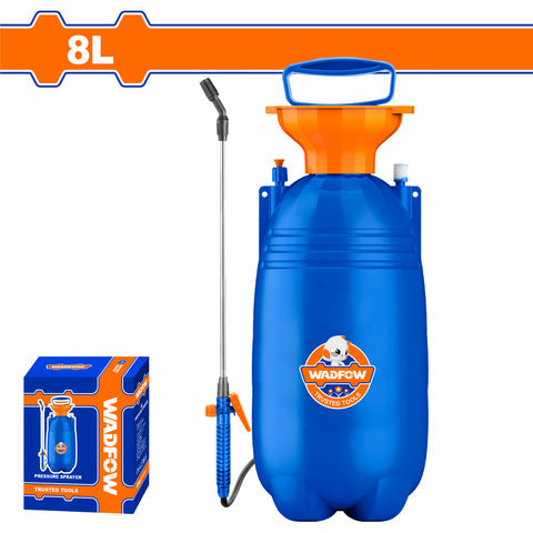 [SKUIMG]WRS1580|WRS1580.jpg|ROCIADOR SPRAY A PRESION 8L PRESION 2.5 BAR MANGUERA FLEXIBLE DE 1.2M. GATILLO DE ENCENDIDO. INCLUYE