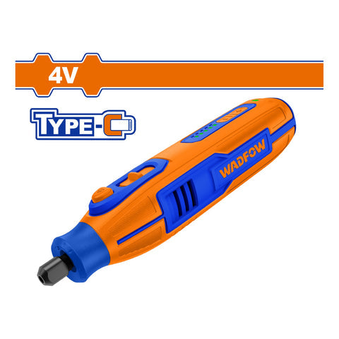 [SKUIMG]WRYP1504|WRYP1504.jpg|MOTO TOOL INALAMBRICO 4V. PORTABROCA: 3.2MM. 5000-25000RPM. INC: 34 ACCESORIOS. CARGA USB-C MOTOTOOL