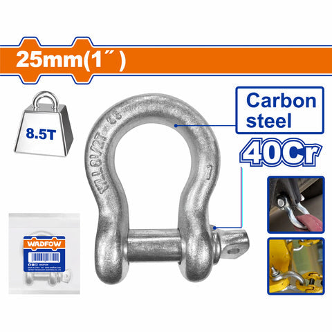 [SKUIMG]WSAK2325|GRILLETE DE ANCLA CON CIERRE ROSCA 1" 40CR CAPAC 8.5T