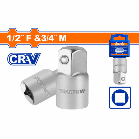 [SKUIMG]WSC9212|ADAPTADOR PARA SOCKET 1/2"(H) X 3/4"(M) CR-V CASQUILLO.