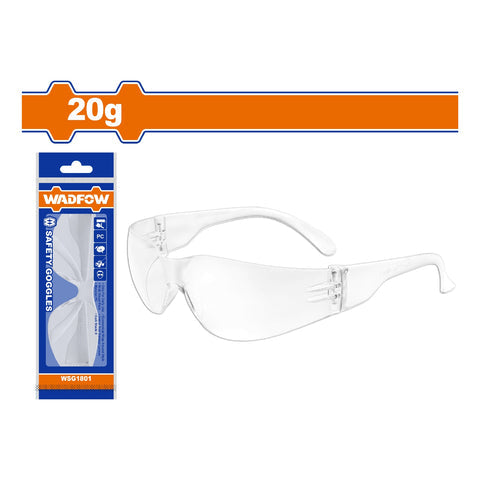 [SKUIMG]WSG1801|LENTES DE SEGURIDAD. AJUSTE AL ROSTRO, LIGERO Y COMODO. MATERIAL:PC ALTA TRANSPARENCIA. GAFAS