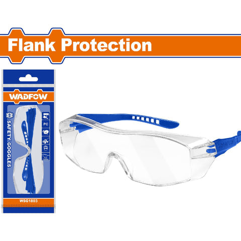 [SKUIMG]WSG1803|LENTES DE SEGURIDAD TRANSPARENTES CON PROTECCIÓN UV. LENTES AJUSTABLES A OTRAS LENTES.