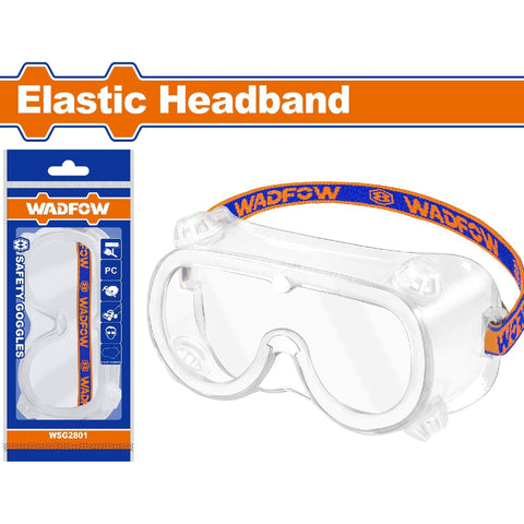 [SKUIMG]WSG2801|LENTES DE SEGURIDAD TRANSPARENTES CERRADOS. DIADEMA ELÁSTICA. FLEXIBLE Y LIVIANO.