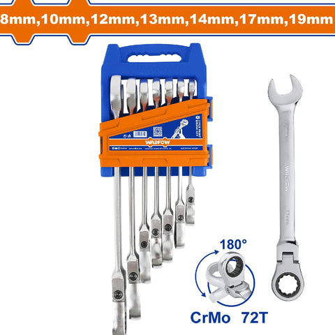 [SKUIMG]WSP5207|WSP5207.jpg|LLAVES COMBINADAS FLEXIBLES RATCHET DE 7