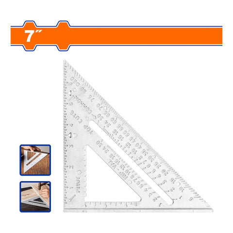 [SKUIMG]WSR1107|WSR1107.jpg|ESCUADRA TRIANGULAR DE 7" ANGULO DE 45º