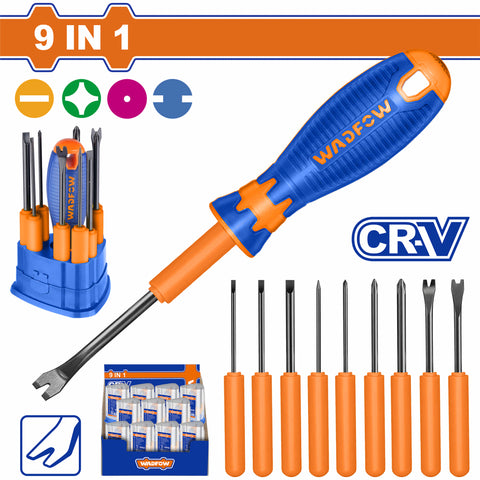 [SKUIMG]WSS1B10|WSS1B10.jpg|DESTORNILLADORES INTERCAMBIABLES CR-V. SET 10 PIEZAS.
