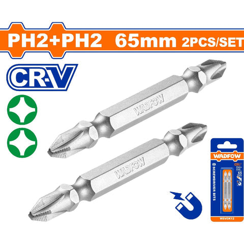 [SKUIMG]WSV0K12|PUNTAS DE DESTORNILLADOR PH2+PH2 65MM