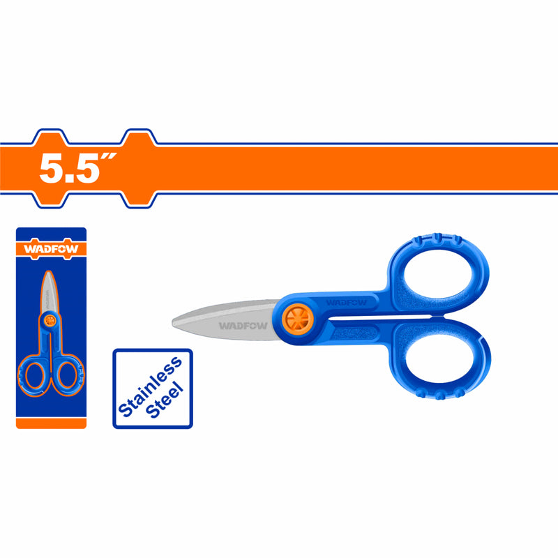[SKUIMG]WSX1655|WSX1655.jpg|TIJERA DE ELECTRICISTA 5.5" ACERO INOXIDABLE. ANCHO DE LA HOJILLA: 3.0