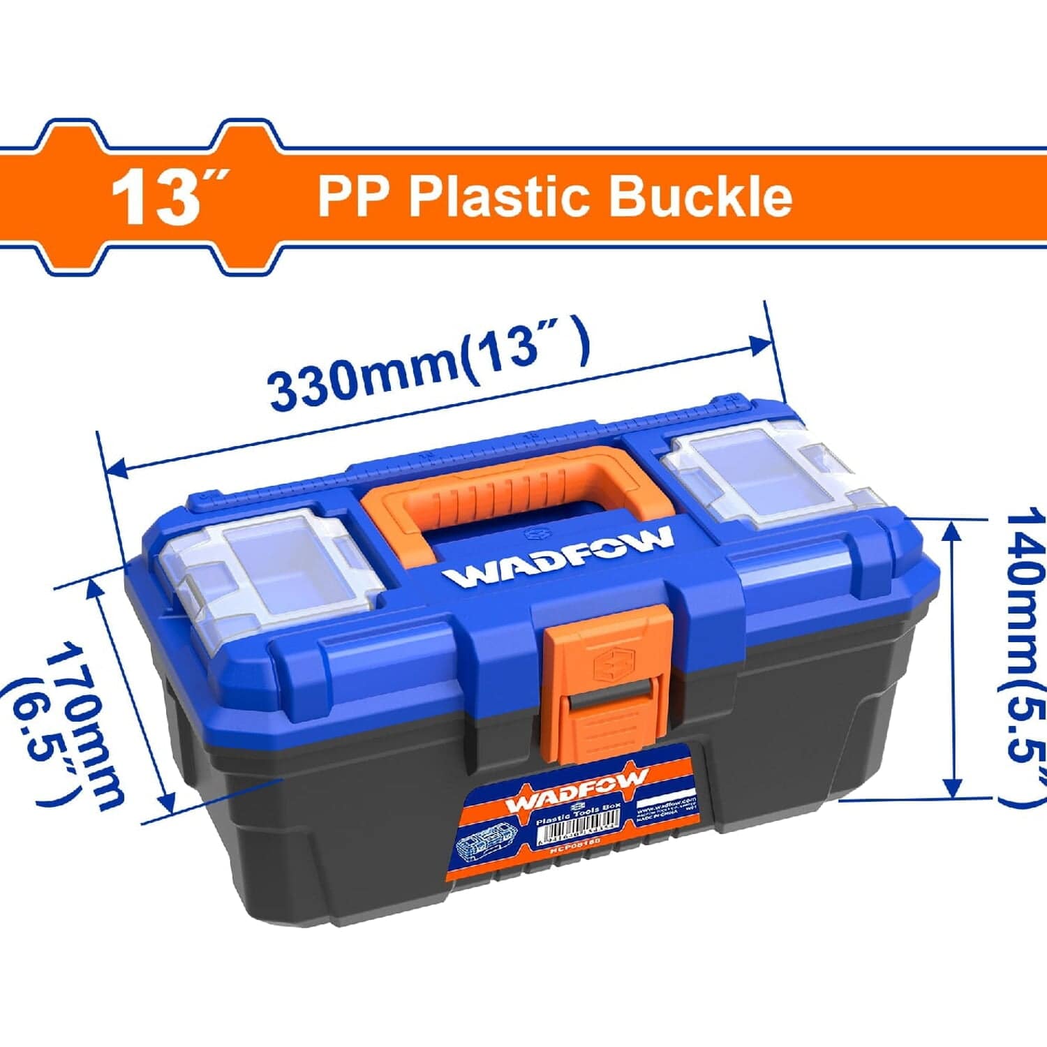 [SKUIMG]WTB1313|WTB1313.jpg|CAJA DE HERRAMIENTAS 13" DE PLÁSTICO.