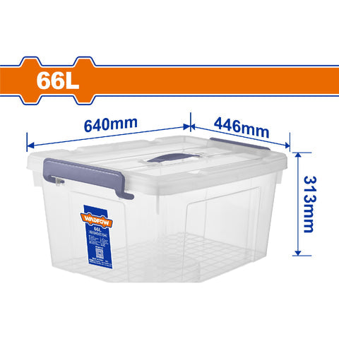 [SKUIMG]WTB2370|CAJA PLASTICA DE ALMACENAMIENTO PLÁSTICO 66L.