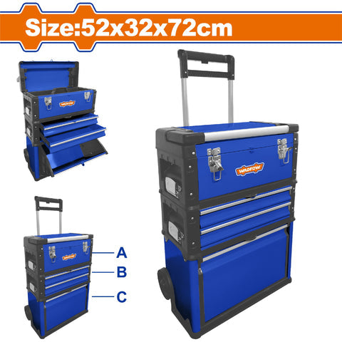 [SKUIMG]WTB6A72|CAJA DE HERRAMIENTAS DE SERVICIO MECANICO PARA TALLER ESTILO CARRITO TROLLEY CON MANGO. TAMANO TOTAL