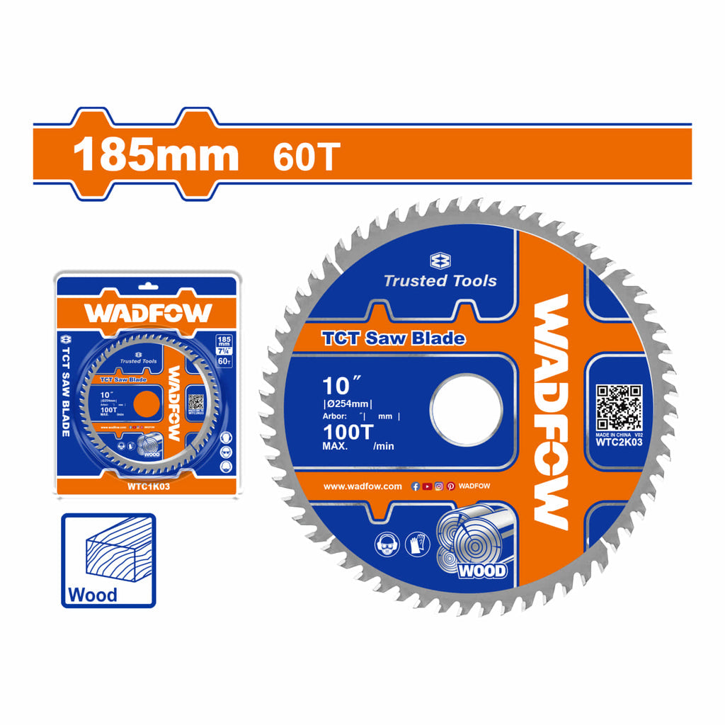 [SKUIMG]WTC1K03|WTC1K03.jpg|DISCO DE CORTE SIERRA TCT 7-1/4" 60T ANILLO REDUCTOR 16MM CORTE DE MADERA. IDEAL SIERRA CIRCULAR.