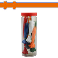 [SKUIMG]WTE87521|WTE87521.jpg|ZUNCHOS PL�STICOS SURTIDOS 300 PIEZAS. COLORES VARIADOS (ROJO, AMARILLO, AZUL, VERDE, BLANCO)