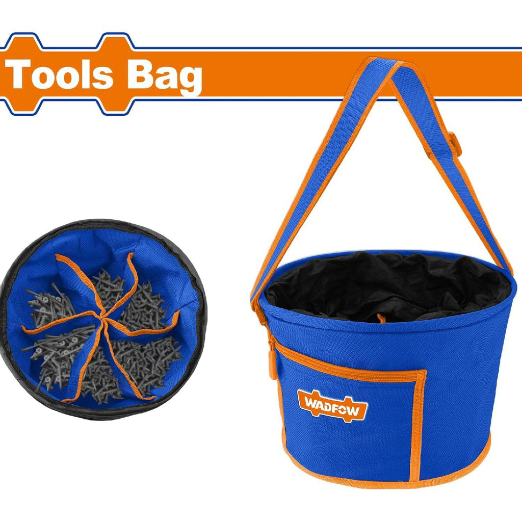 [SKUIMG]WTG8101|BOLSA APILABLE PARA HERRAMIENTAS. TAMAÑO:250X200MM. ESTILO CUBO. INCLUYE 7 BOLSILLOS.