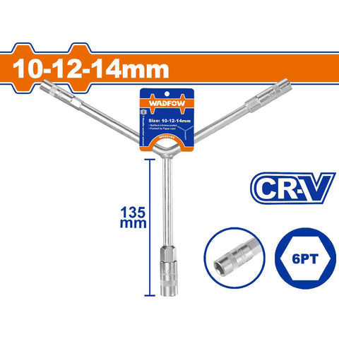 [SKUIMG]WTH2102|LLAVES Y PARA DADOS 8-10-14MM. CR-V, CROMADO PLATEADO, 135MM