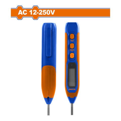 [SKUIMG]WTP4503|WTP4503.jpg|LAPIZ MEDIDOR PROBADOR DE VOLTAJE. VOLTAJE DE PRUEBA: CA12-250V PANTALLA DIGITAL: 12V/36V/55V/110V/2