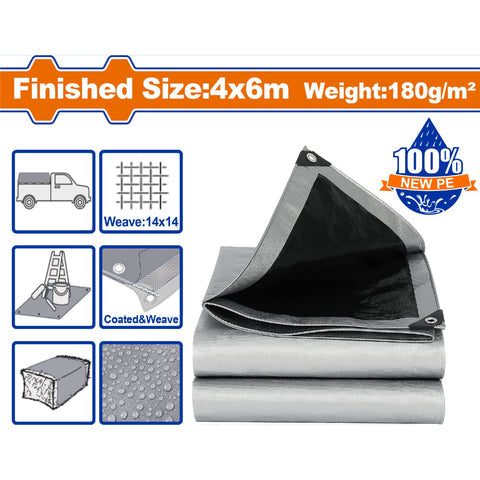 [SKUIMG]WTQ8846|LONAS DE POLIETILENO GRIS PESO: 180G/M2. ESPESOR: 0.25MM. AMBOS LADOS LAMINADOS. IMPERMEABLE.