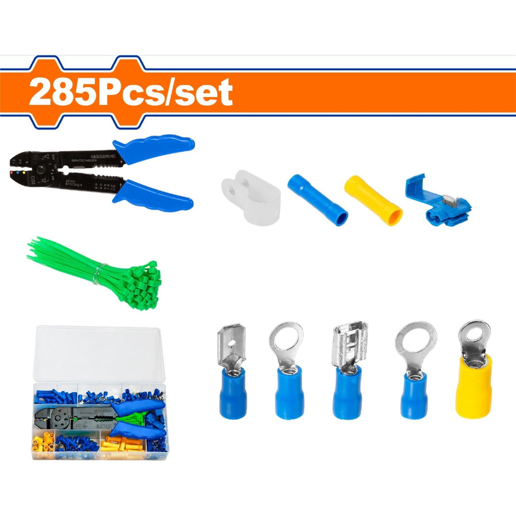 [SKUIMG]WTT3B01|TERMINALES ELÉCTRICOS SURTIDAS (285 PIEZAS) INCLUYE: ALICATE. SE VENDE EN KIT. EMPALME RÁPIDO.