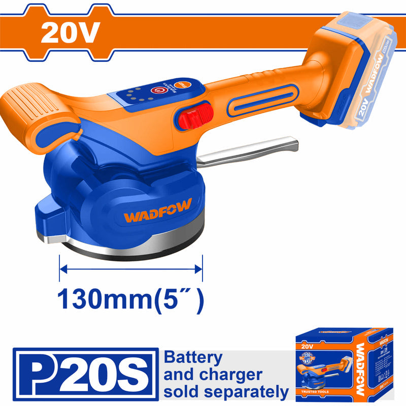 [SKUIMG]WTVM1D12|WTVM1D12.jpg|VIBRADORA PARA BALDOSAS AZULEJOS INALAMBRICA 20V 0-10000RPM VENTOSA 13