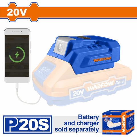 [SKUIMG]WUCP118|WUCP118.jpg|CARGADOR DE CELULAR FUENTE DE PODER INALAMBRICA 20V FUNCION LED. NO INCLUYE BATERIA NI CARGADOR. ADA