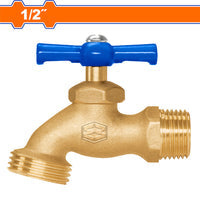 [SKUIMG]WVB1832|LLAVE DE AGUA CON ROSCA PARA MANGUERA 1/2" (13MM) PESO: 140G. USO EN JARDÍN Y TOMAS DE AGUA.