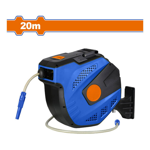 [SKUIMG]WVZ1520|WVZ1520.jpg|MANGUERA DE AGUA CON CARRETE RETRACTIL 20+2M. TAMANO: 1/2" . PRESION 150PSI