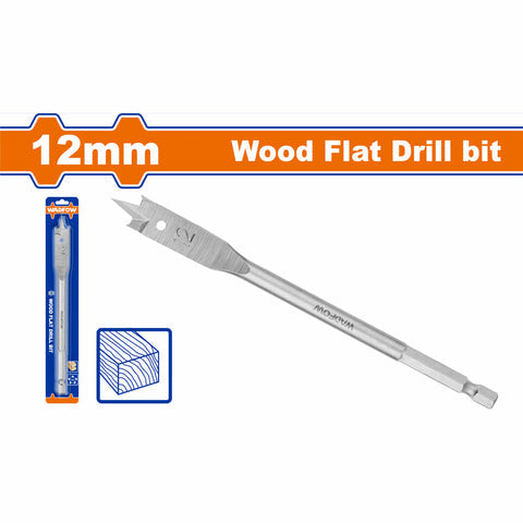 [SKUIMG]WWF1K12|BROCAS PLANAS PARA MADERA. ZANCO HEXAGONAL DE 1/4". MANITAS MILIMETRICAS PARA TALADRO.