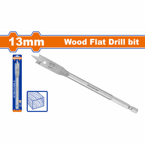 [SKUIMG]WWF1K13|BROCAS PLANAS PARA MADERA. ZANCO HEXAGONAL DE 1/4". MANITAS MILIMETRICAS PARA TALADRO.