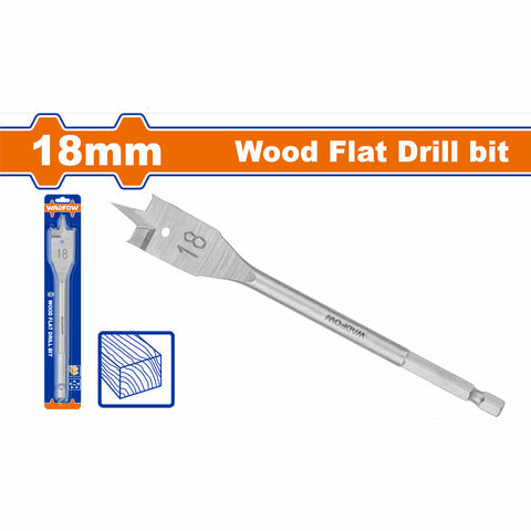 [SKUIMG]WWF1K18|BROCAS PLANAS PARA MADERA. ZANCO HEXAGONAL DE 1/4". MANITAS MILIMETRICAS PARA TALADRO.
