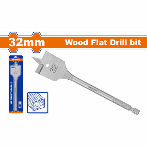 [SKUIMG]WWF1K32|BROCAS PLANAS PARA MADERA. ZANCO HEXAGONAL DE 1/4". MANITAS MILIMETRICAS PARA TALADRO.