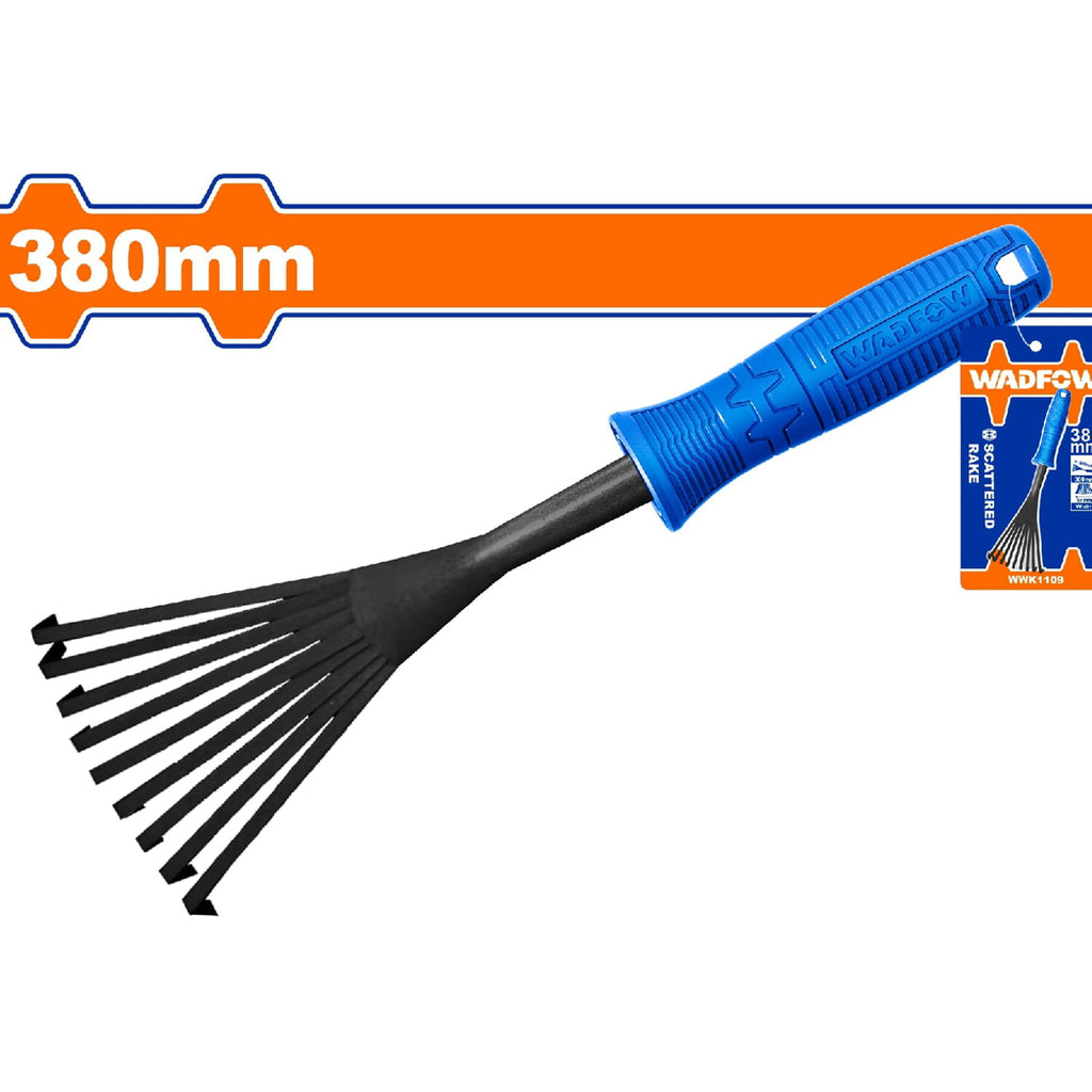 [SKUIMG]WWK1109|WWK1109.jpg|RASTRILLO DE JARDINERÍA 380X135MM. DISEÑO ÚNICO. MANGO CÓMODO.