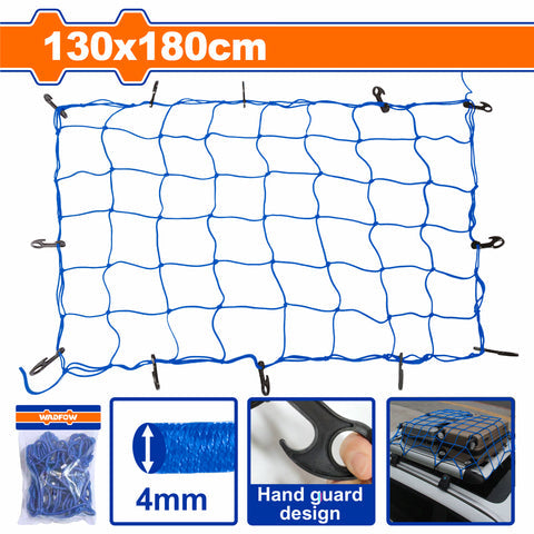 [SKUIMG]WXLW1E13|RED MALLA DE CARGA 130X180CM DIAMETRO DE LA CUERDA: 4MM. CUENTA CON 12 GANCHOS ELECTROFORETICOS. IDE