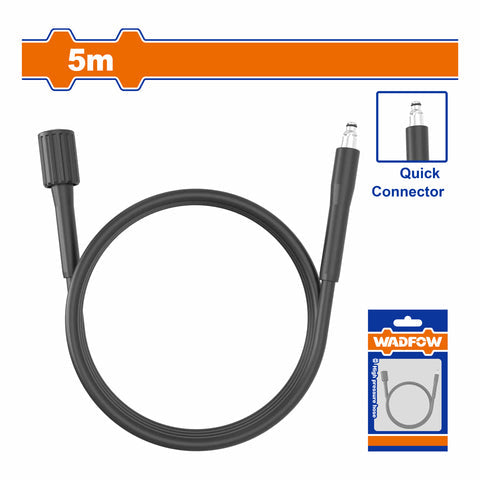 MANGUERA HIDROLAVADORA DE ALTA PRESION (CONECTOR RAPIDO) LONG: 5 METROS PVC CONECTOR RAPIDO ADECUADO