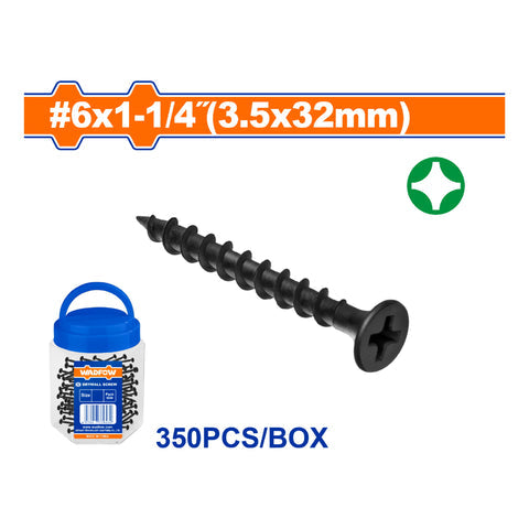 [SKUIMG]WXS1T13|TORNILLOS PARA GYPSUM (YESO). ROSCA GRUESA. FOSFATIZADO.