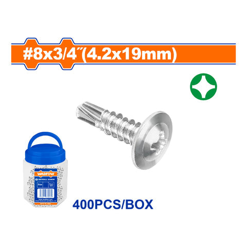 [SKUIMG]WXS3T12|WXS3T12.jpg|TORNILLOS PUNTA DE BROCA. PHILLIPS. AUTOPERFORANTE. ACABADO ZINCADO.