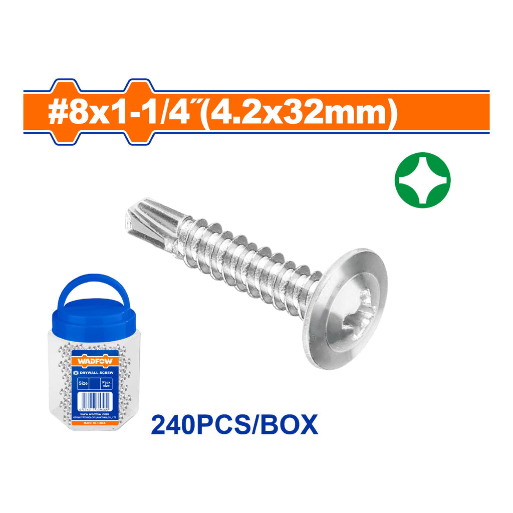 [SKUIMG]WXS3T14|TORNILLOS PUNTA DE BROCA. PHILLIPS. AUTOPERFORANTE. ACABADO ZINCADO.