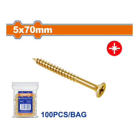 [SKUIMG]WXS5943|WXS5943.jpg|TORNILLOS PARA AGLOMERADO POZIDRIVE. CABEZA AVELLANADA. AMARILLO.