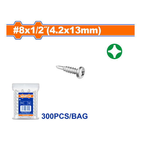 [SKUIMG]WXSD922|WXSD922.jpg|TORNILLOS PUNTA BROCA PHILLIPS CABEZA REDONDA. ACABADO ZINC. PARA PERFORAR.