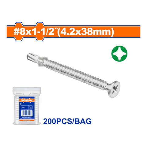 [SKUIMG]WXSF916|WXSF916.jpg|TORNILLOS PUNTA BROCA CON ALAS PHILLIPS.