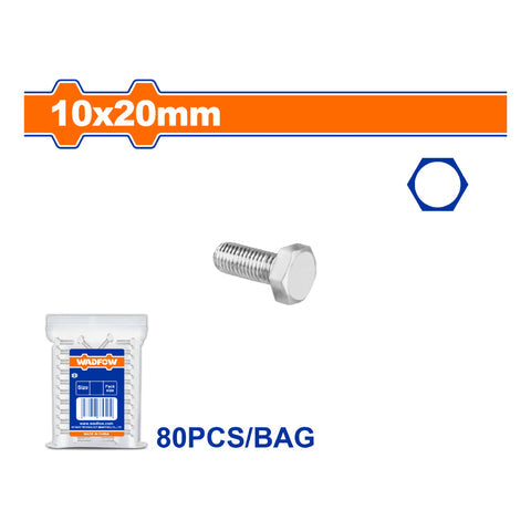 [SKUIMG]WXSP932|TORNILLOS HEXAGONALES ROSCA COMPLETA. ACABADO GALVANIZADO. PERNO HEXAGONALES