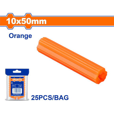 [SKUIMG]WXTA952|WXTA952.jpg|TACOS ANCLAJE PLÁSTICO EXTRUIDO COLOR: NARANJA.