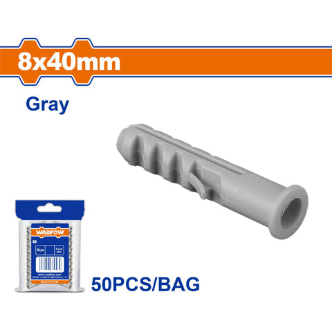 [SKUIMG]WXTC921|WXTC921.jpg|ANCLAJES PLASTICO TIPO FISCHER COLOR: GRIS. SE VENDE EN SET
