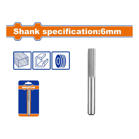 [SKUIMG]WYE1K04|WYE1K04.jpg|FRESA LIMA ROTATIVA CILINDRICA RECTA.ACERO AL CROMO. VASTAGO:6MM. CABEZA:13MM. PARA MOTORTOOL.