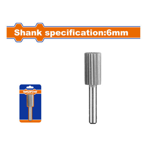 [SKUIMG]WYE1K06|WYE1K06.jpg|FRESA LIMA ROTATIVA CILINDRICA REDONDA.GCR15. VASTAGO:6MM. CABEZA:13MM. PARA MOTORTOOL.