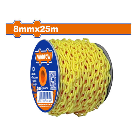 [SKUIMG]WYJ6A08|WYJ6A08.jpg|CADENA PLASTICA COLOR AMARILLO. 8MMX25MM. LONG.25MM.