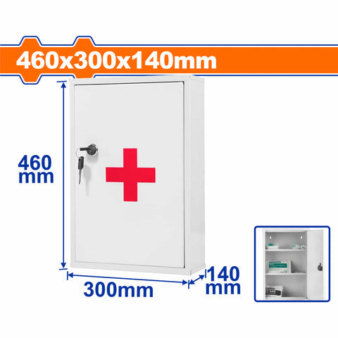 [SKUIMG]WYYX4502|WYYX4502.jpg|CAJA BOTIQUIN DE PRIMEROS AUXILIOS. DIMENSIONES EXTERNAS (H*A*P): 18"X12"X5.5" (46X30X14CM) ESPACIO