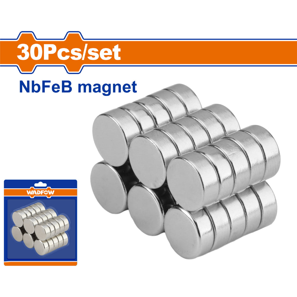 [SKUIMG]WZE1K11|IMANES MAGNÉTICOS NEODYMIO NIQUELADOS. SET DE 30 PIEZAS. IDEAL