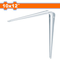 [SKUIMG]WZJ1310|WZJ1310.jpg|SOPORTE DE REPISAS 10 X 12". ESP: 1MM. CAPAC: 25KG. 6 PUNTOS DE FIJACIÓN. NO INCLUYE ACCESORIOS