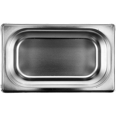 [SKUIMG]YG-00283|YG-00283.jpg|BANDEJA GASTRONORM DE ACERO INOXIDABLE GN 1/4 (100 MM)