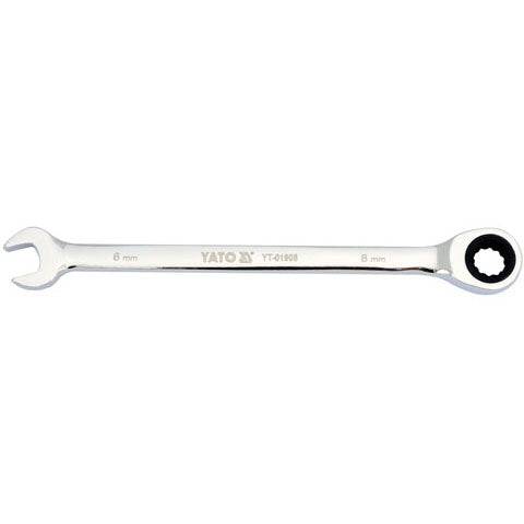 [SKUIMG]YT-01908|LLAVE COMBINADA CON RATCHET (8 MM)